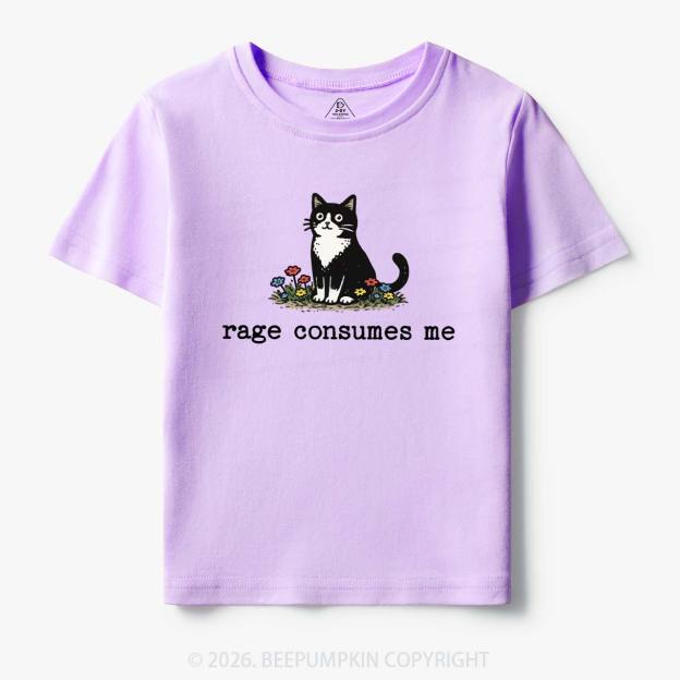Funny Cat Rage Consumes Me Toddler&Kid's Tees