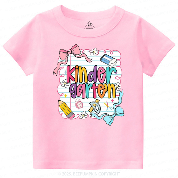 Personalized Back To School Bow Bundle Toddler&Kid's Tees Beepumpkin 