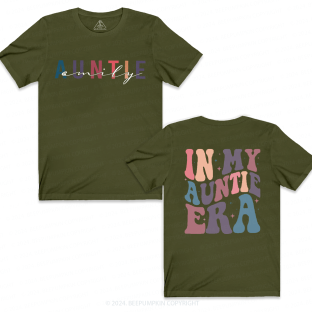Personalized Name In My Auntie Era Aunt T-Shirts 