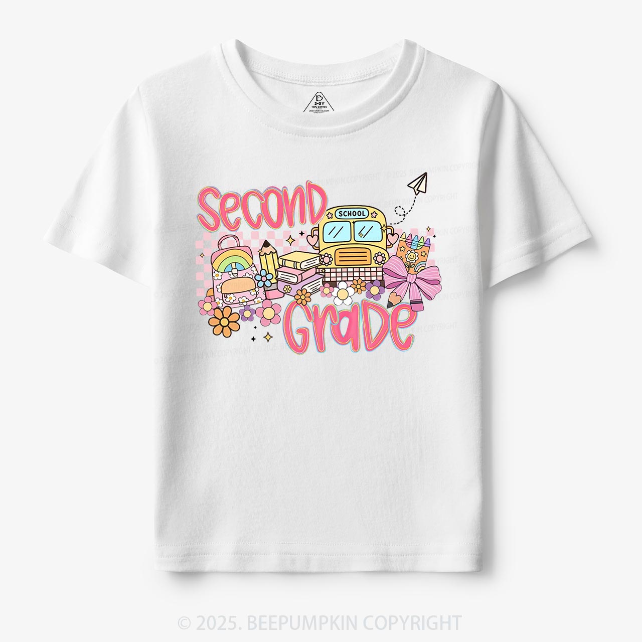 Personalized Happy School Journey Toddler&Kid's Tees Beepumpkin