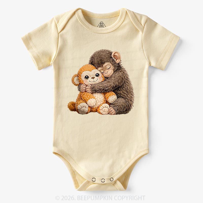 Dear Punch Monkey Lovely Baby Bodysuit