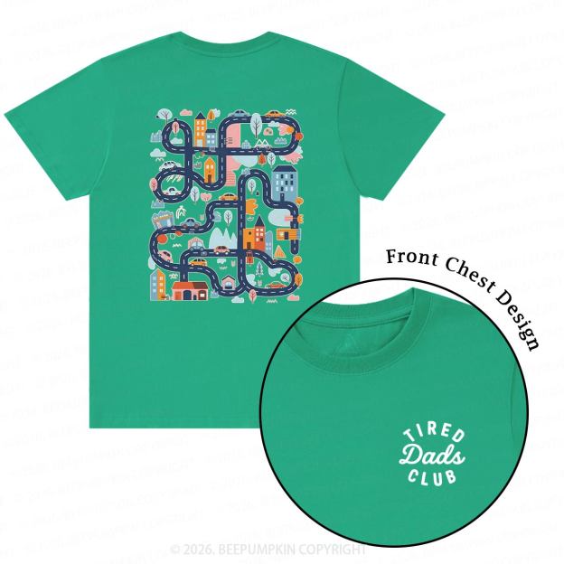 Tired Dads Club Play Cars On Dads Back T-Shirts