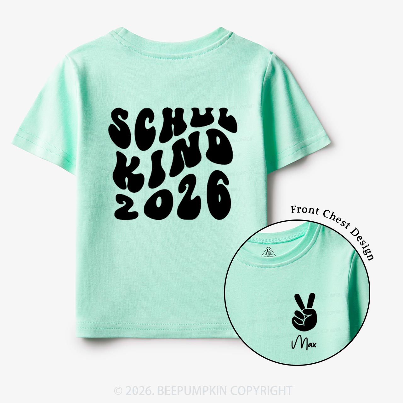 Personalized Schoolchild 2026 Back To School Gift Toddler&Kids Shirts