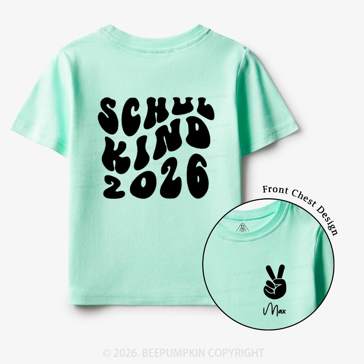 Personalized Schoolchild 2026 Back To School Gift Toddler&Kids Shirts