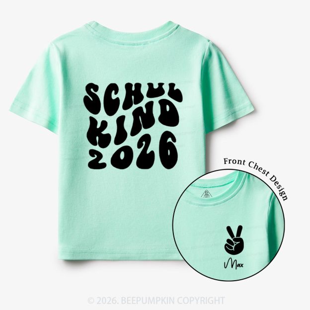 Personalized Schoolchild 2026 Back To School Gift Toddler&Kids Shirts