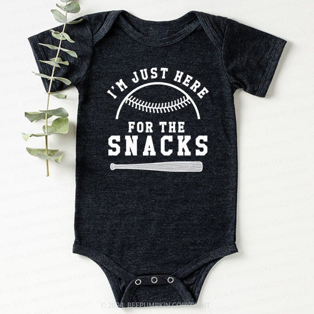 I'm Just Here for the Snacks Bodysuit For Baby 