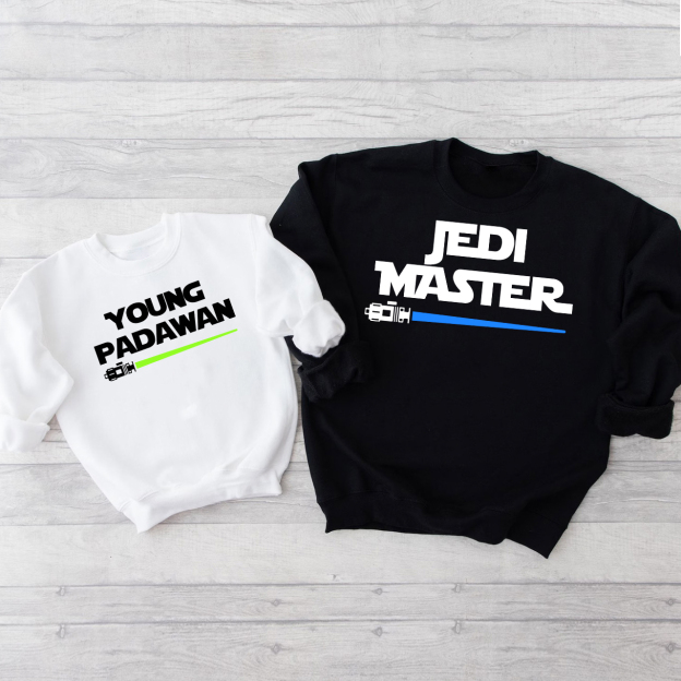 Matching Star Wars Swetshirt For Dad And Me