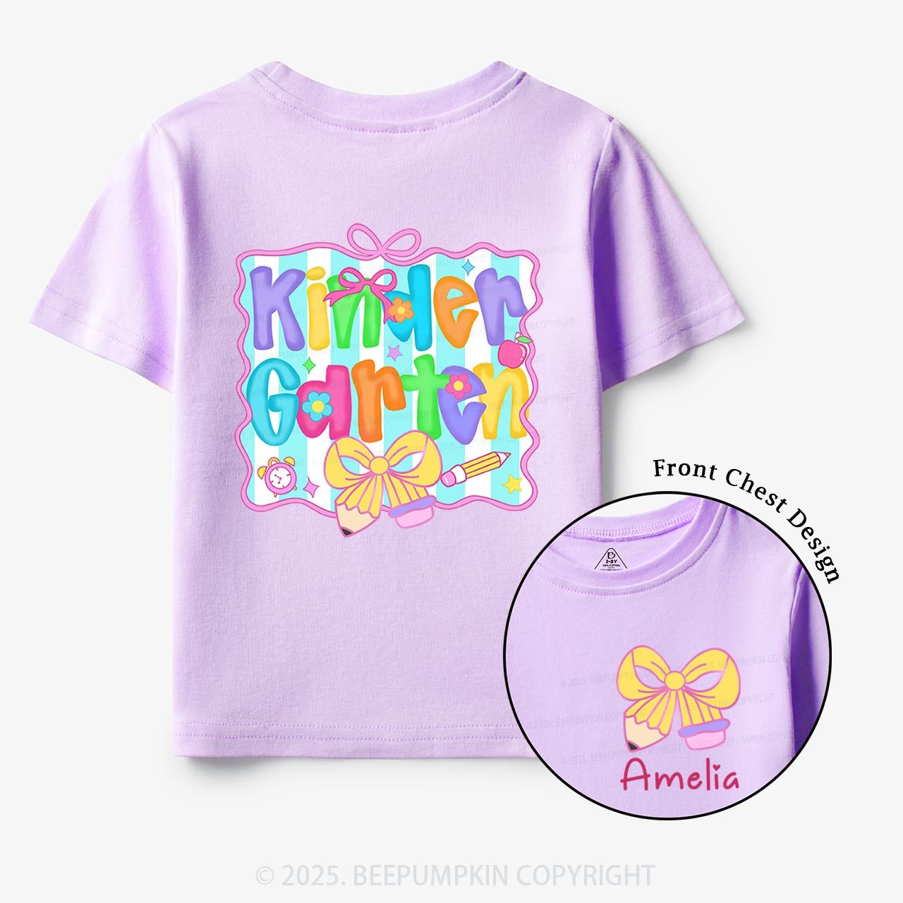 Personalized Learning in Color Toddler&Kid's Tees Beepumpkin