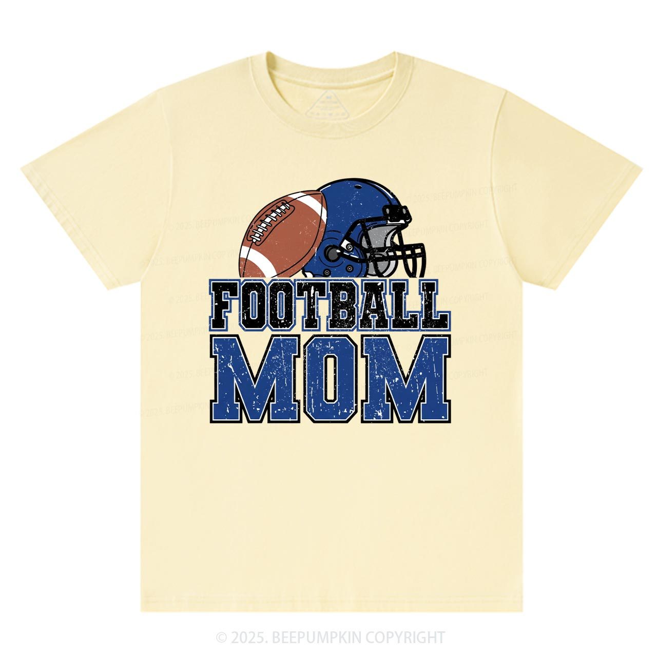 Football Blue Mama T-Shirts Beepumpkin