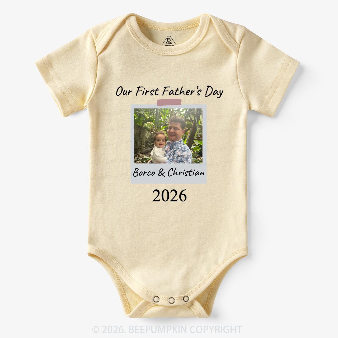 Our First Father's Day 2023 Baby Bodysuit Sale-Beepumpkin™
