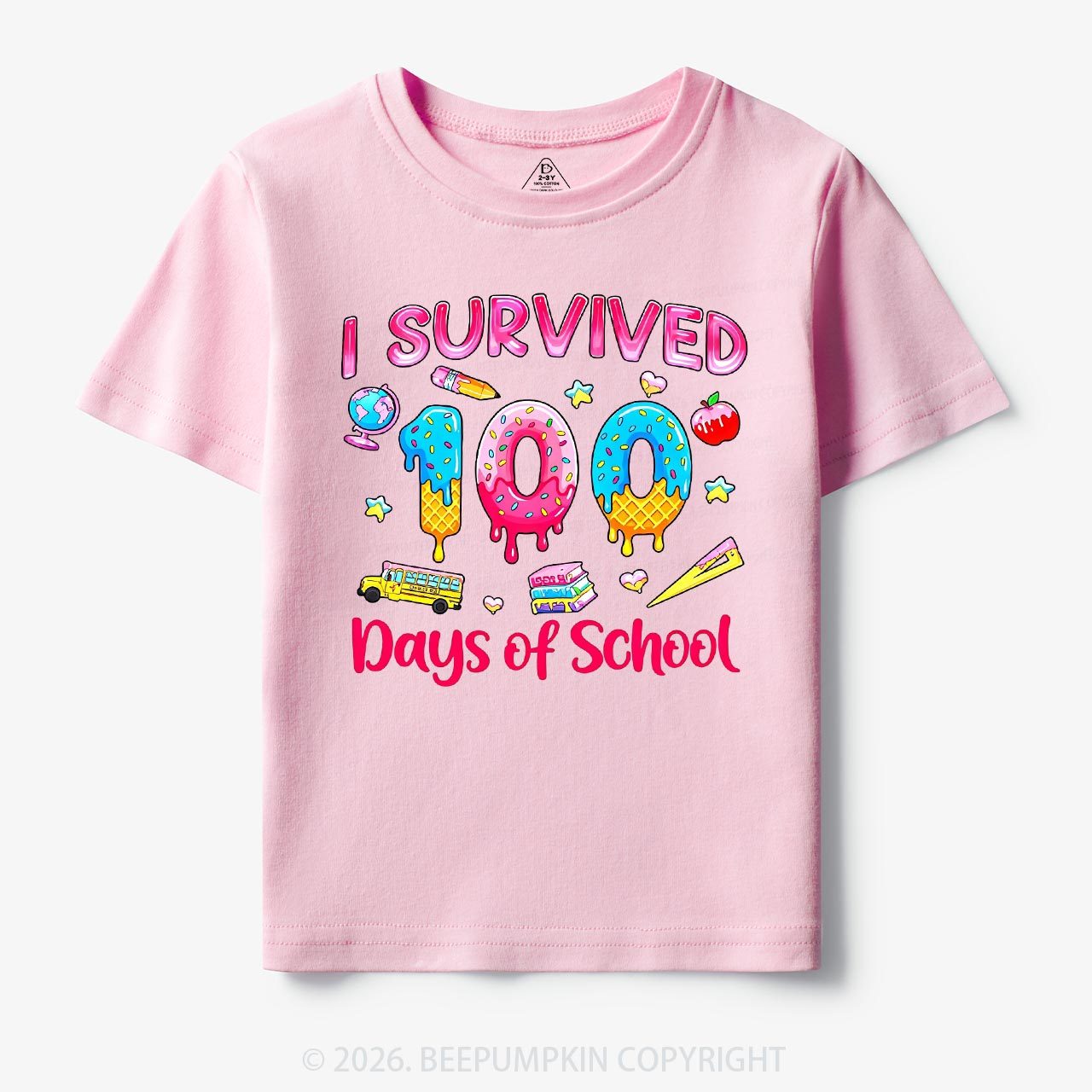 Sweet Survivor 100 Days Of School Toddler&Kid's Tees