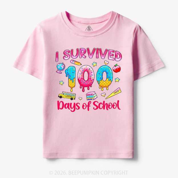 Sweet Survivor 100 Days Of School Toddler&Kid's Tees
