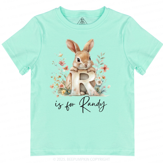 Personalized Name Animal Letter Toddler&Kid's Tees Beepumpkin