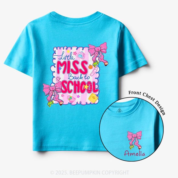 Personalized Little Miss School Toddler&Kid's Tees Beepumpkin