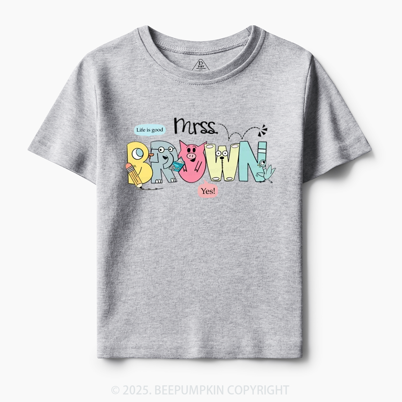 Personalized Life Is Good Toddler&Kid's Tees Beepumpkin