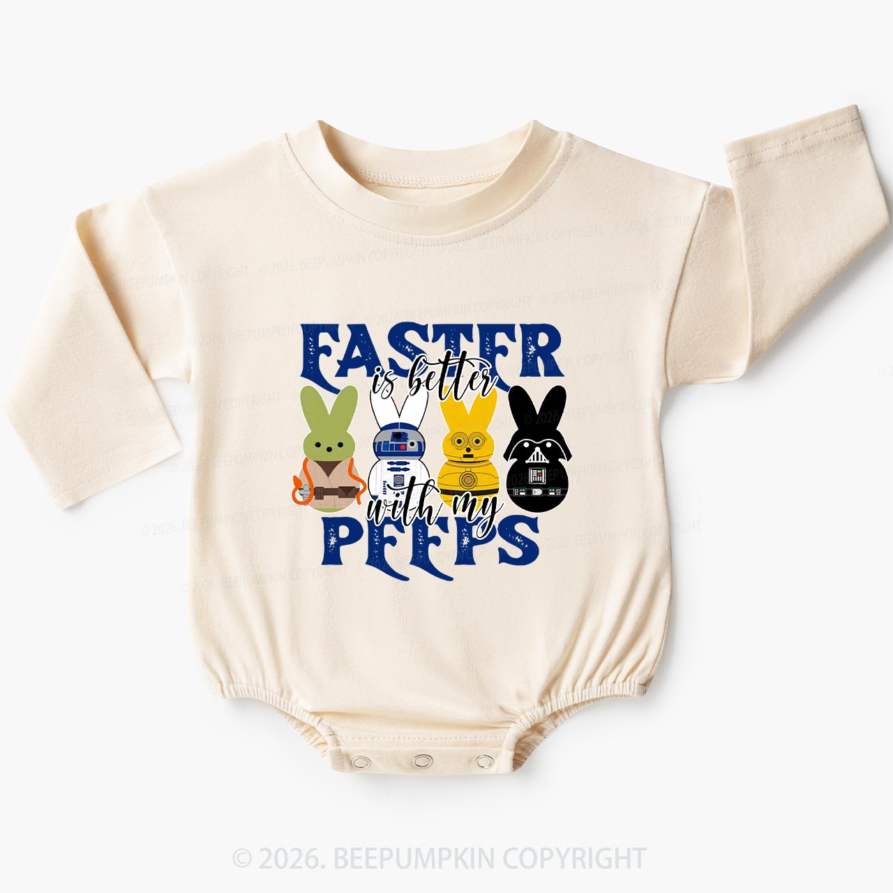 Easter Is Better With My Peeps Baby Bubble Romper