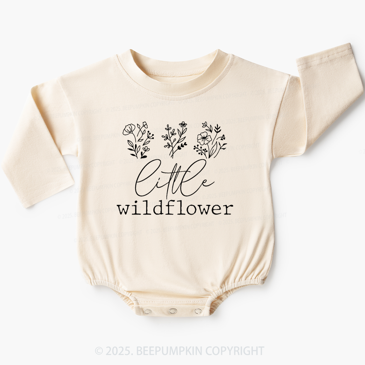 Little Wildflower Baby Bubble Romper Beepumpkin