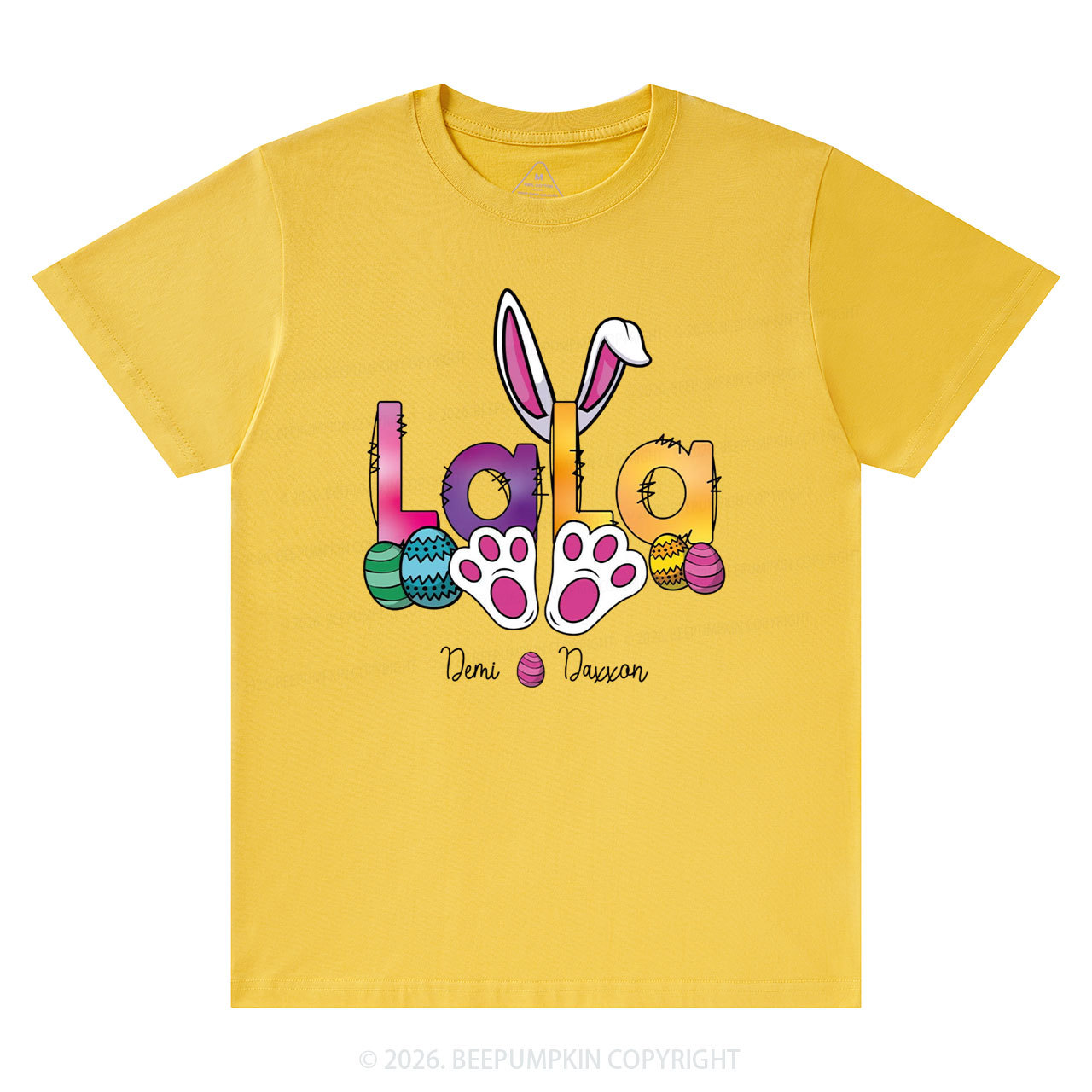 Personalized Spring Easter Bunnies Mimi T-Shirts