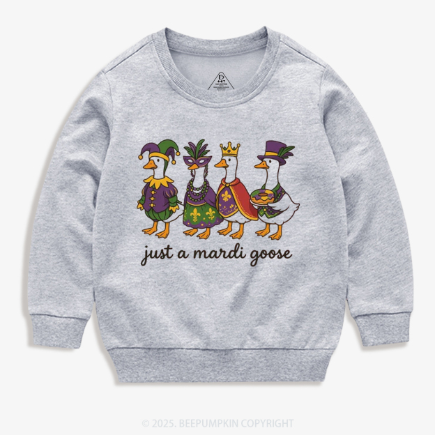 Just A Mardi Goose Kid's Sweatshirt