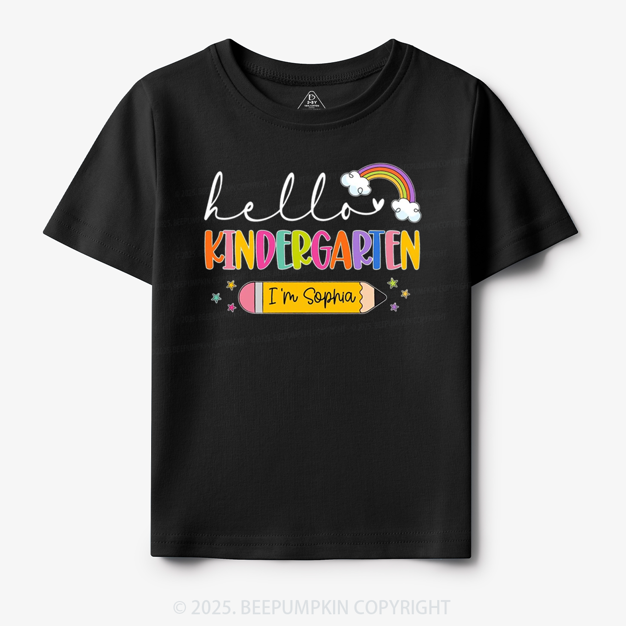 Personalized Hello Back To School Toddler&Kid's Tees Beepumpkin