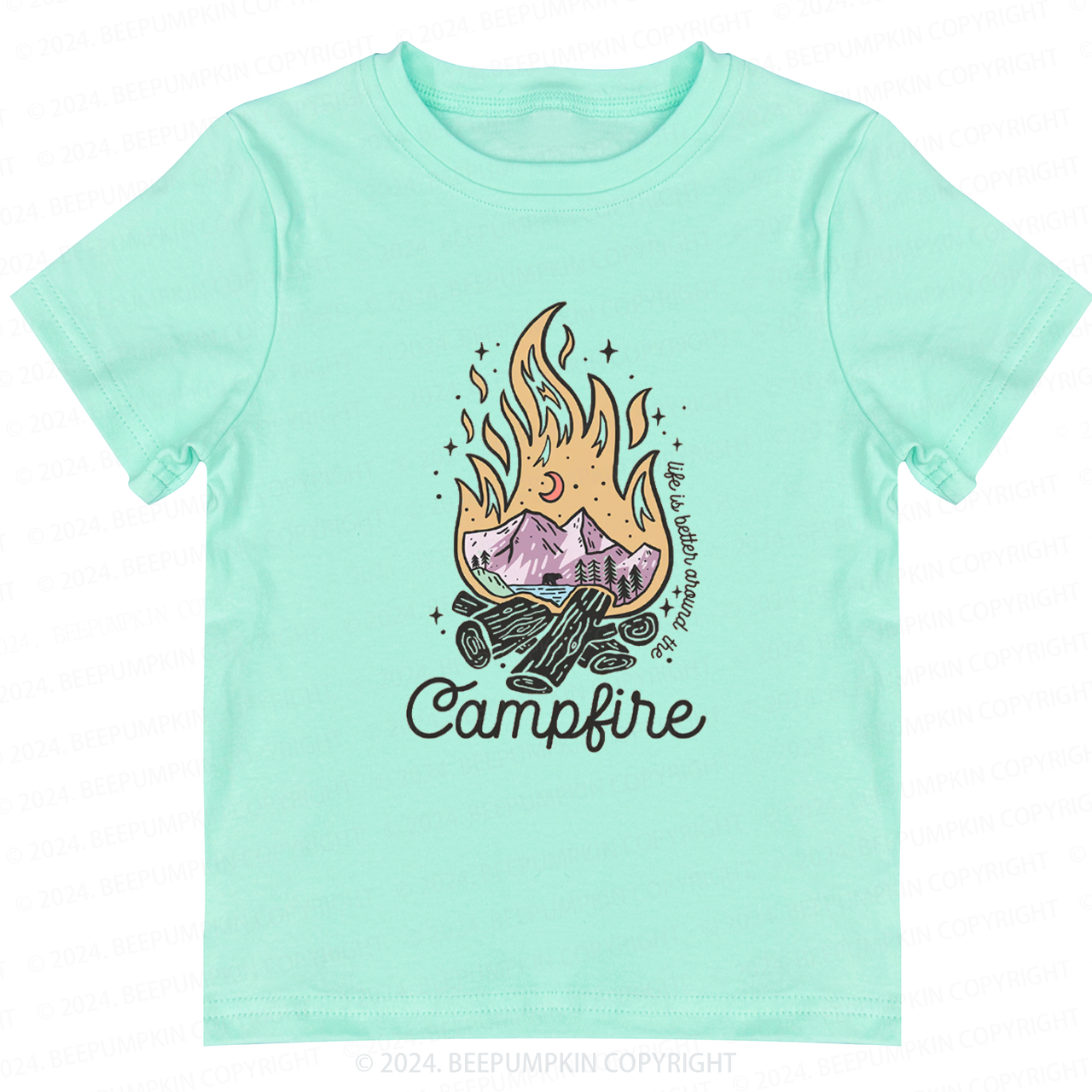  Retro Camping Toddler&Kids Tees 