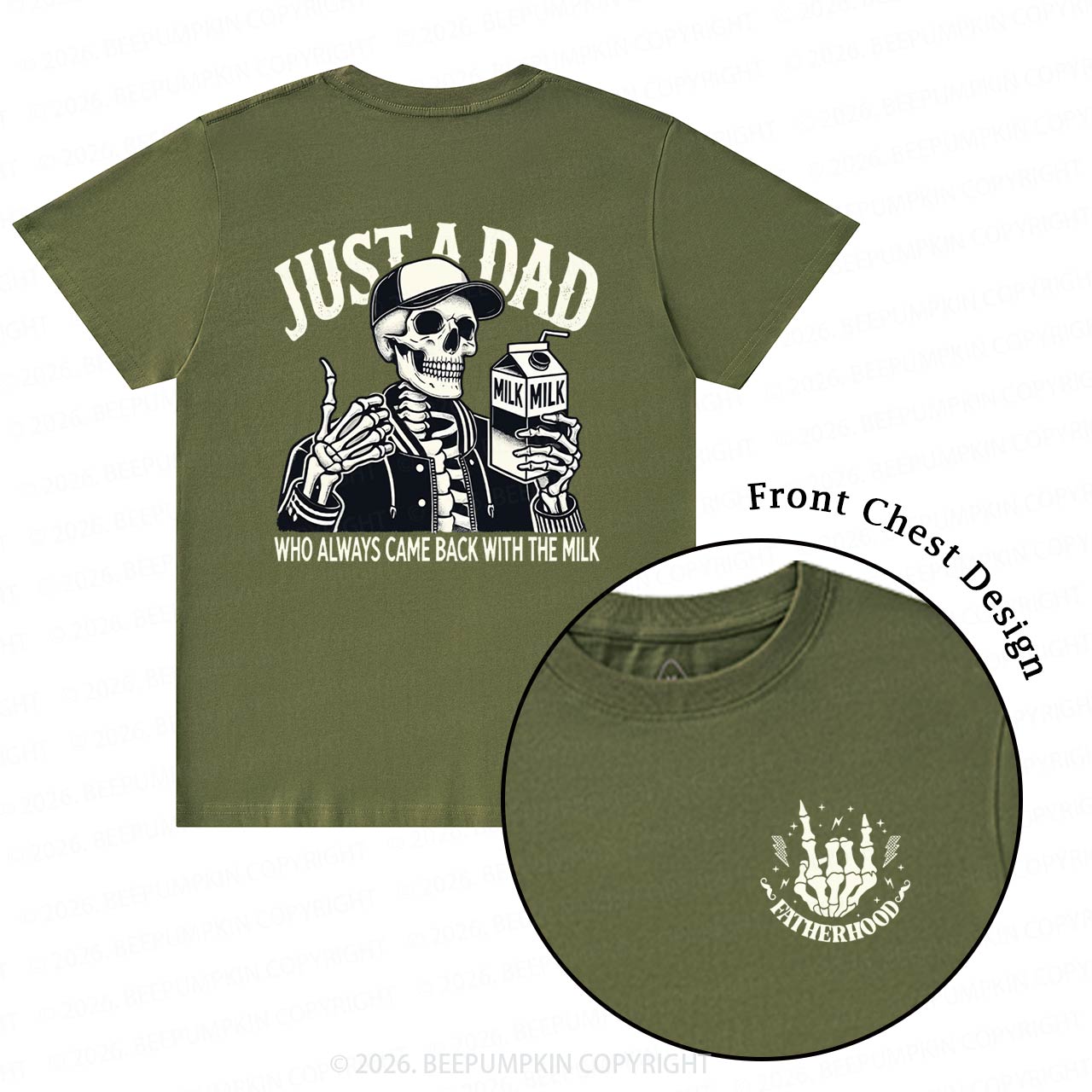 Just A Dad Who Always Came Back With The Milk T-Shirts