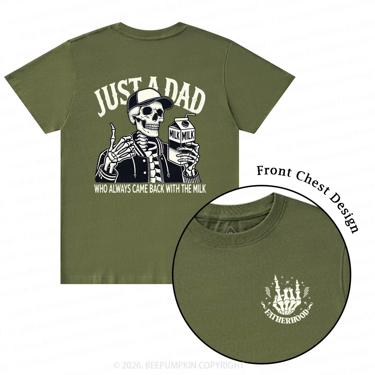 Just A Dad Who Always Came Back With The Milk T-Shirts