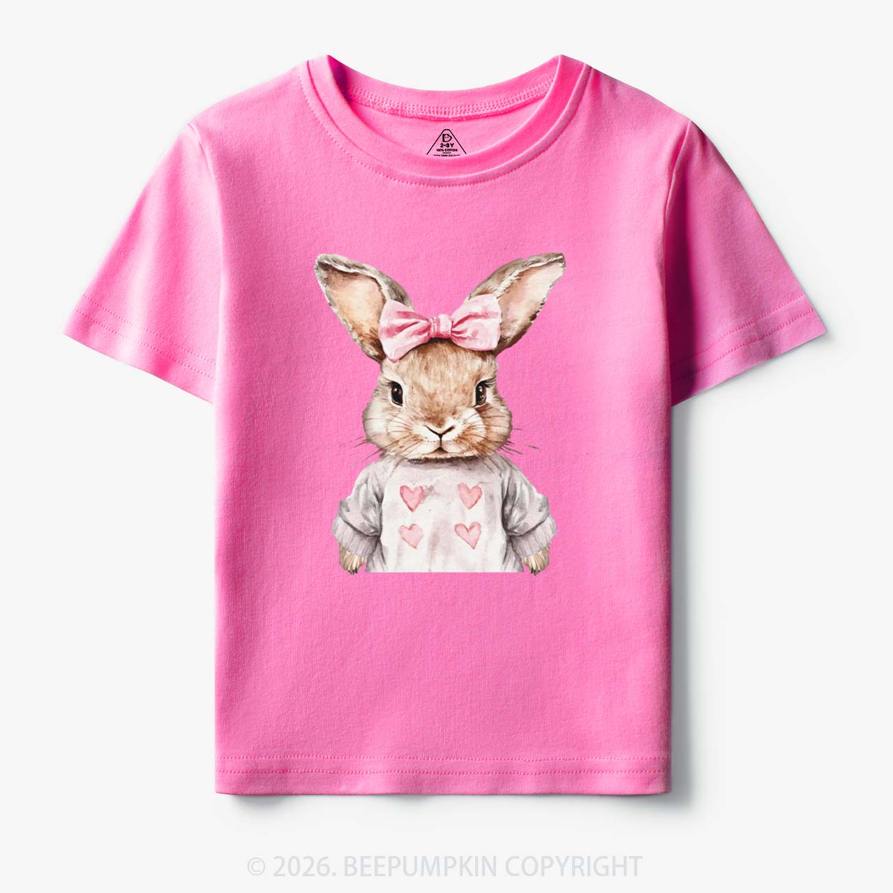 Sweet Bow Bunny Easter Toddler&Kid's Tees