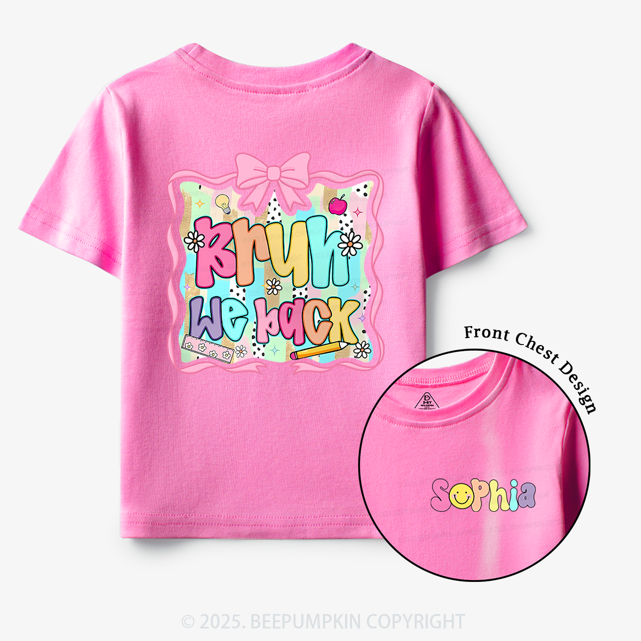 Personalized Bruh We Back Toddler&Kid's Tees Beepumpkin