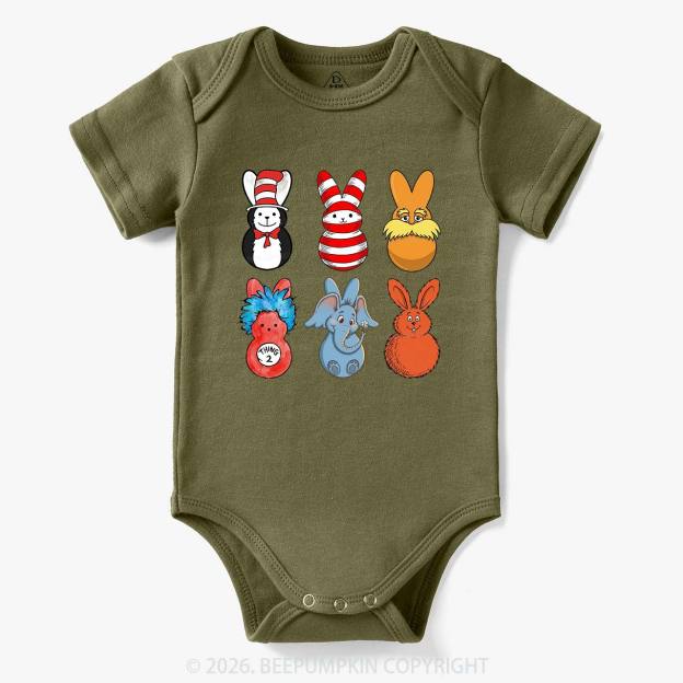 Storybook Bunny Tumbler Baby Bodysuit
