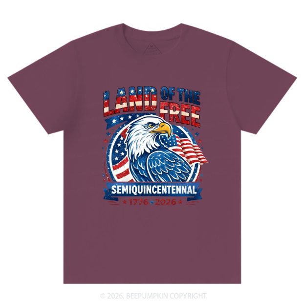 Patriotic Land Of The Free America 250 T-Shirts