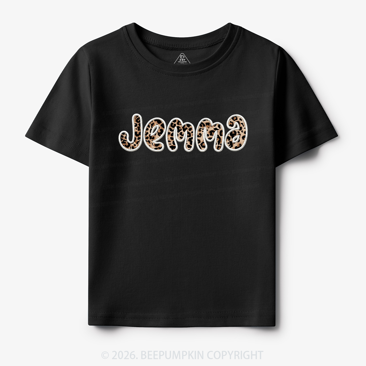 Personalized Applique Vintage Leopard Spots Toddler&Kid's Tees