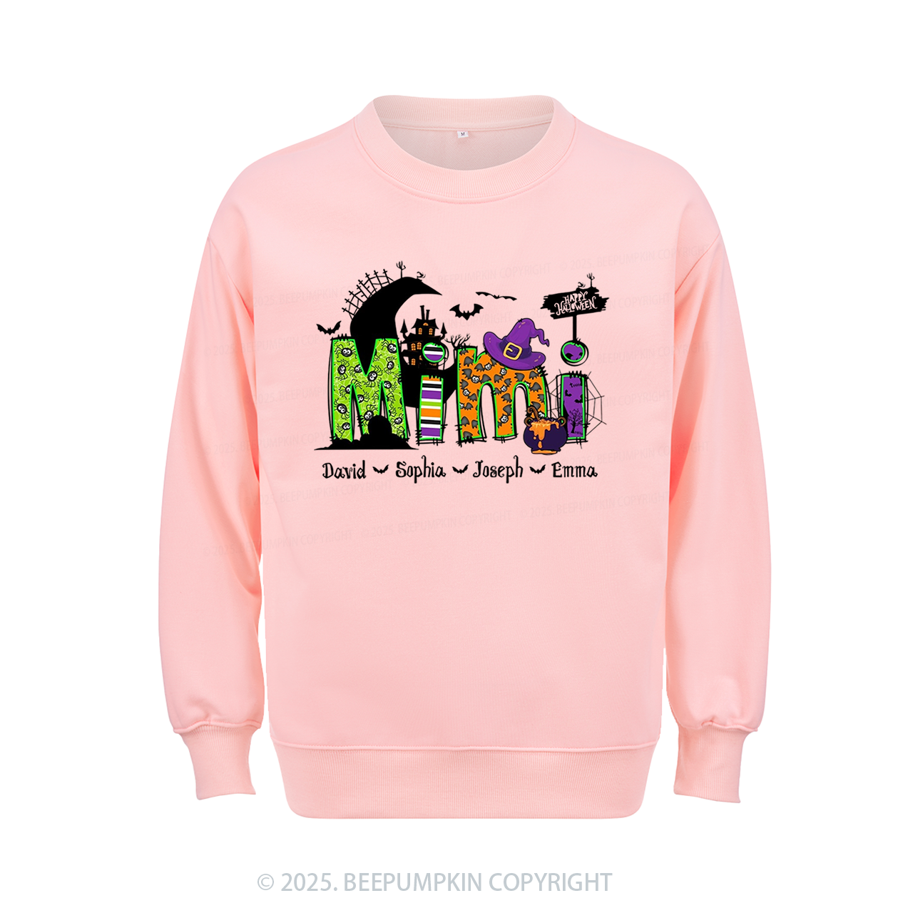 Personalized Mimi Halloween Sweatshirt Beepumpkin