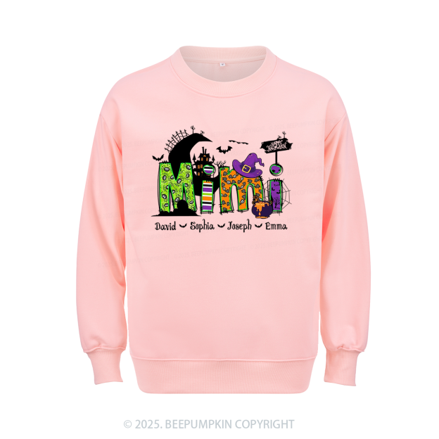 Personalized Mimi Halloween Sweatshirt Beepumpkin