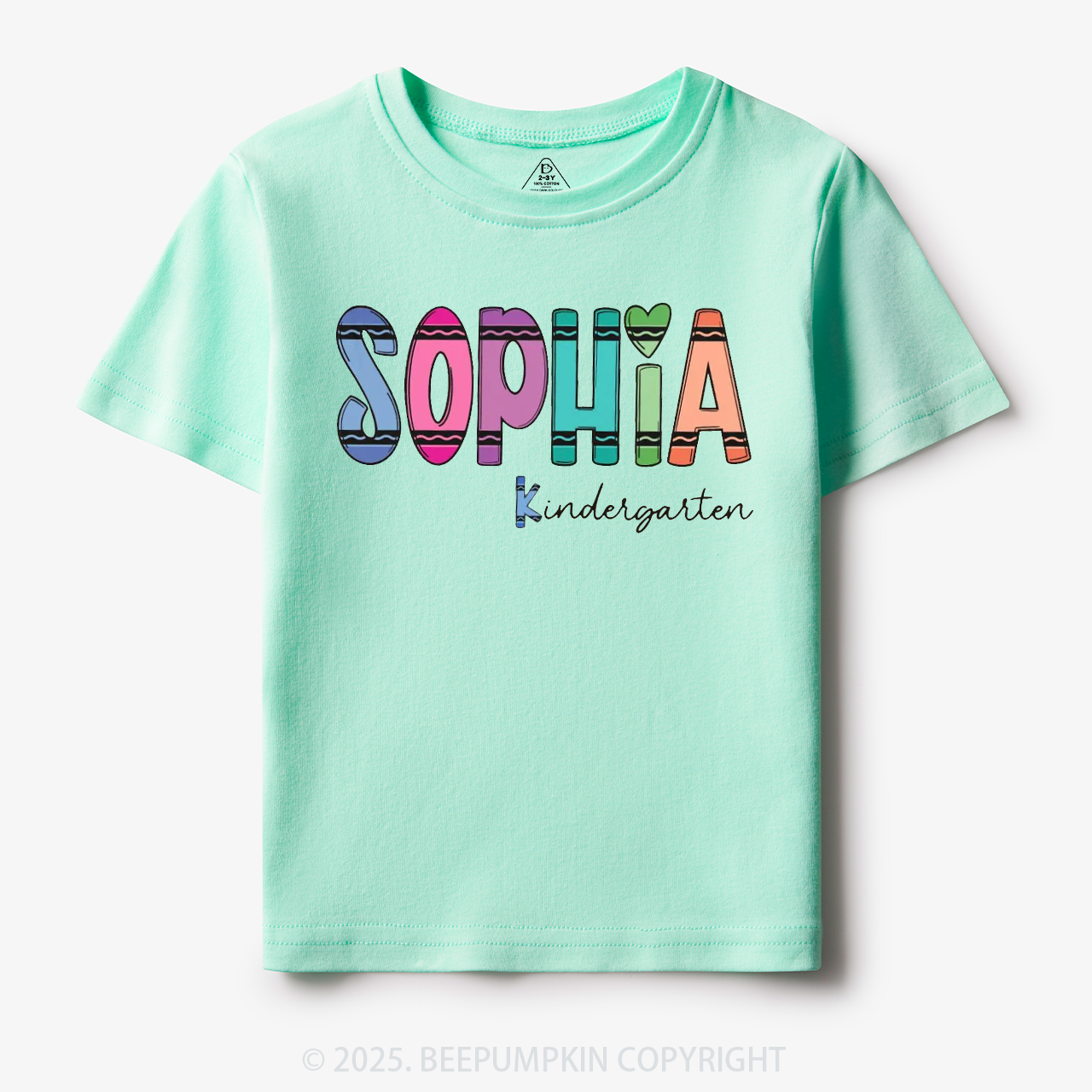Personalized Colorful Name Magic Toddler&Kid's Tees Beepumpkin