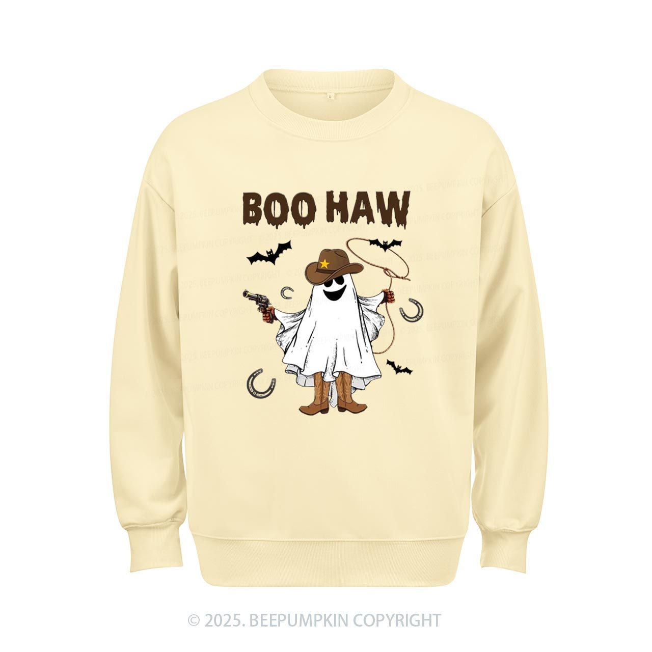 Boo Haw Halloween Sweatshirt Beepumpkin