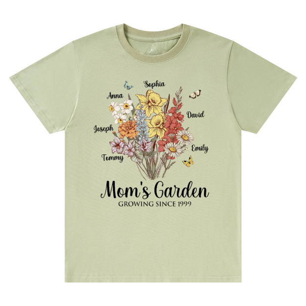 Personalized Mom's Garden T-Shirts