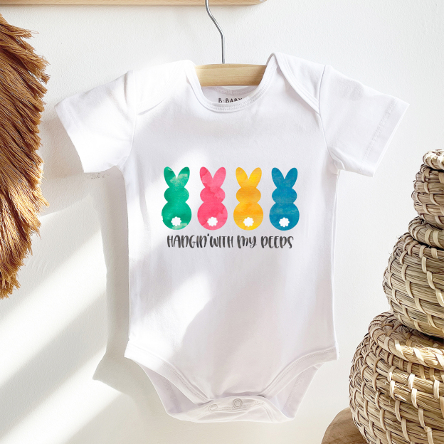 Hangin' With My Peeps Easter Baby Bodysuit