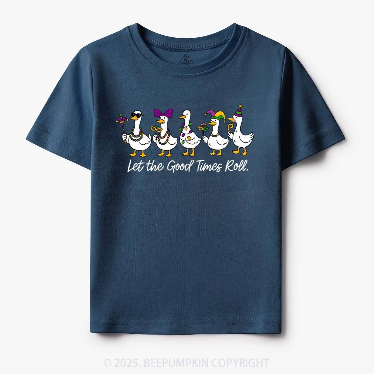 Silly Goose Mardi Gras Toddler&Kid's Tees Beepumpkin