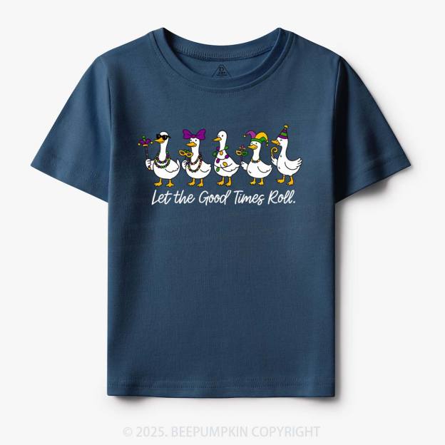 Silly Goose Mardi Gras Toddler&Kid's Tees Beepumpkin