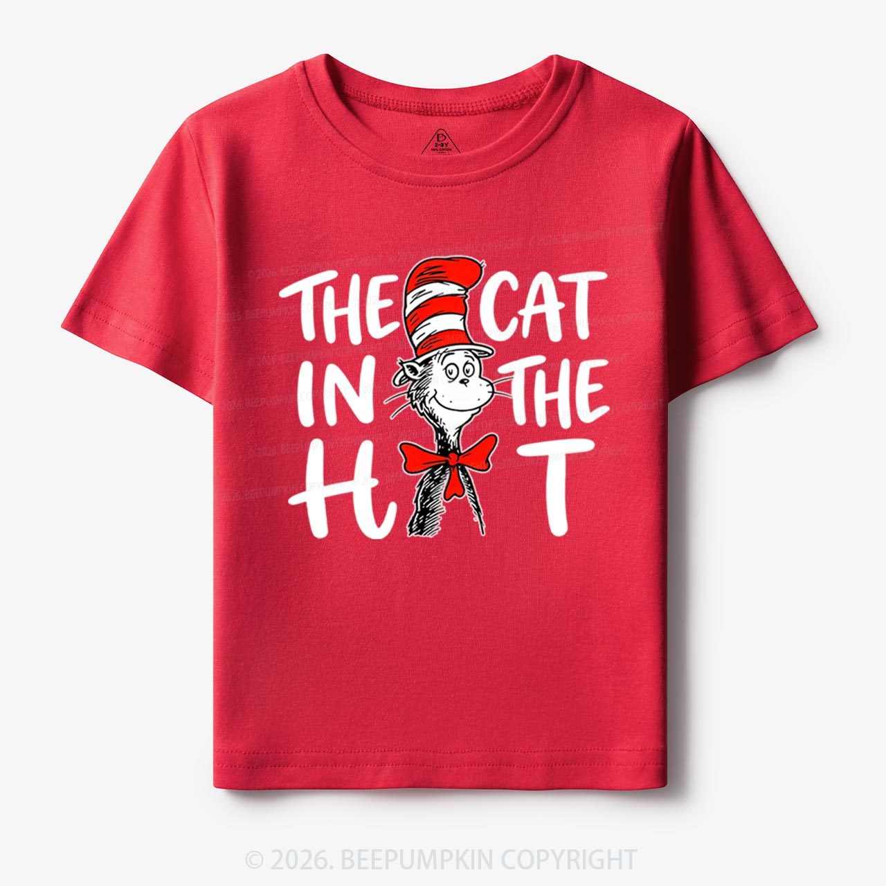 Whimsical Cat In The Hat Baby Toddler&Kids Tees