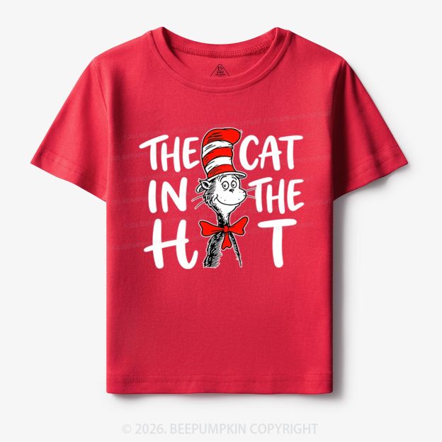 Whimsical Cat In The Hat Baby Toddler&Kids Tees