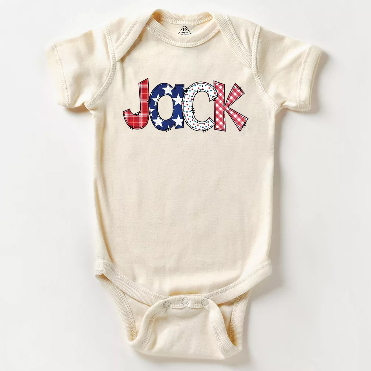 Personalized Name Fourth Of July Bodysuit Beepumpkin