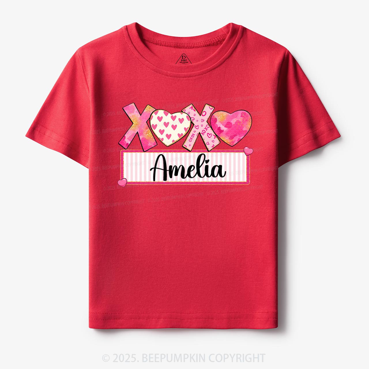 Personalized Xoxo Name Toddler&Kid's Tees Beepumpkin