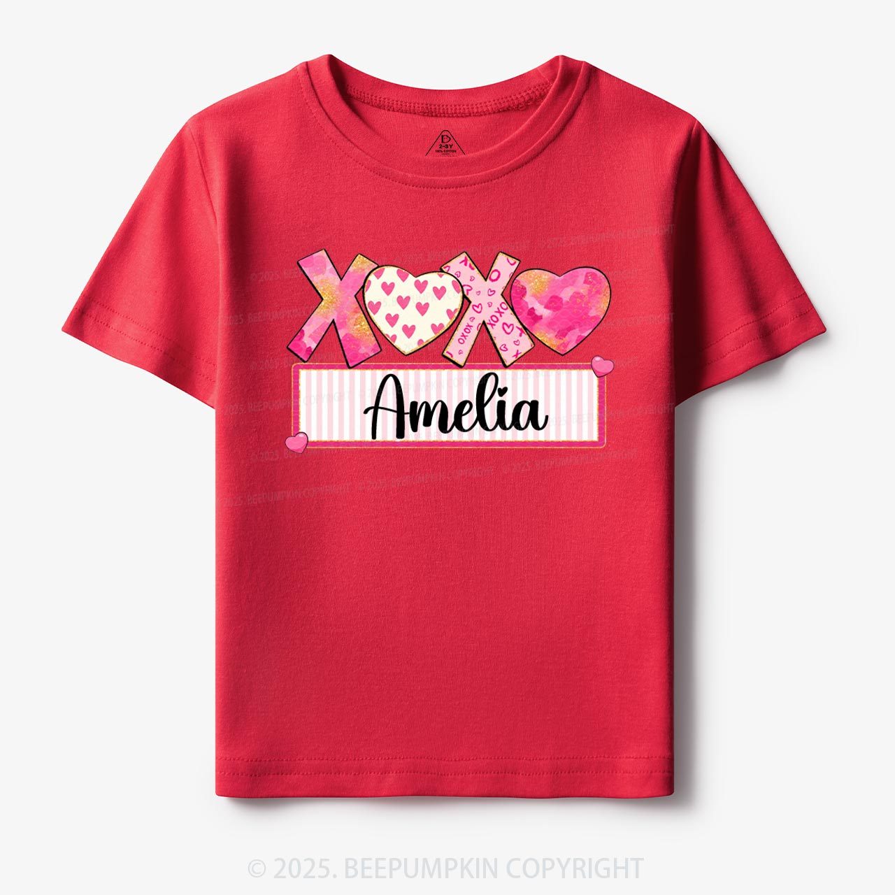 Personalized Xoxo Name Toddler&Kid's Tees Beepumpkin