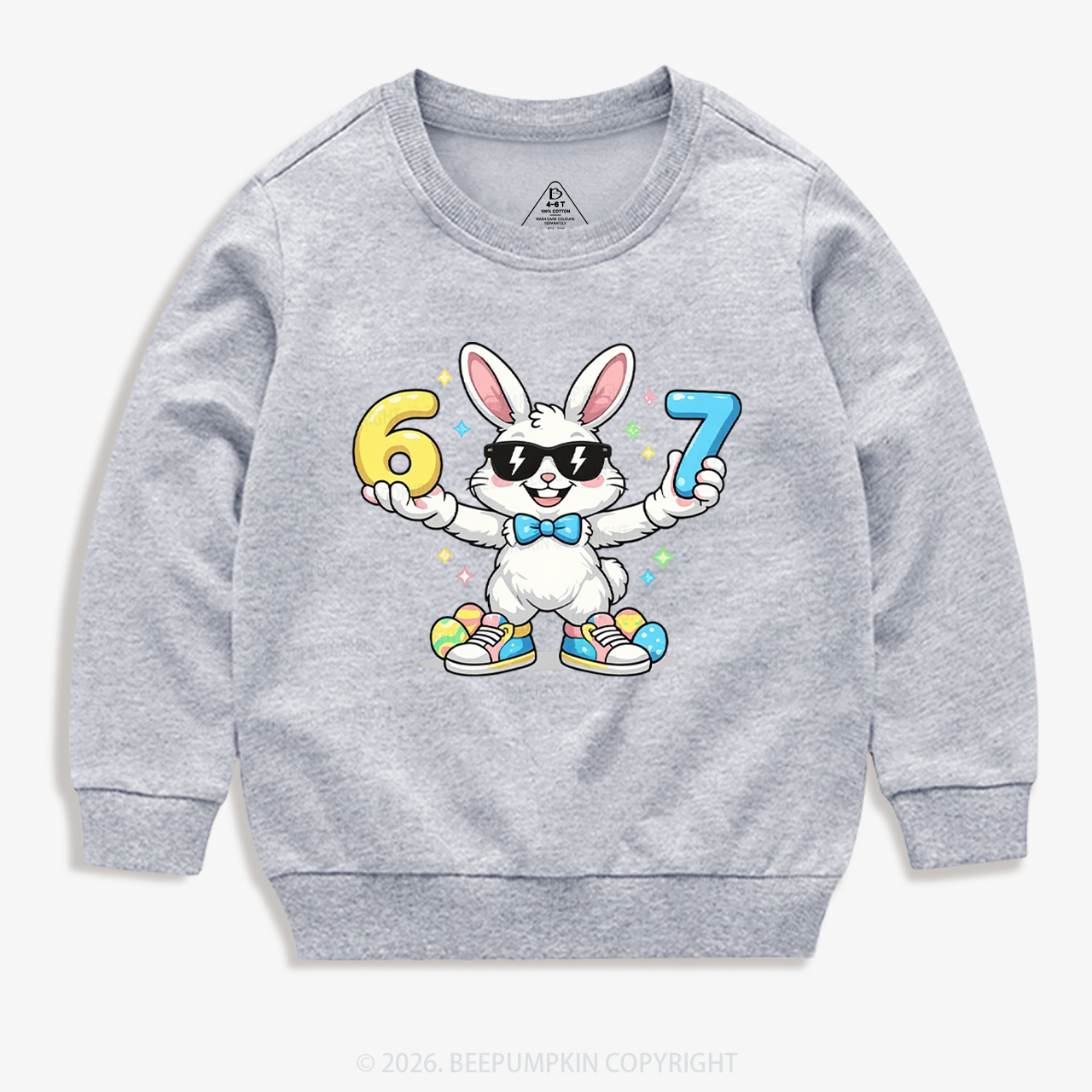 Hip‑Hop 67 Bunny Toddler&Kid's Sweatshirt