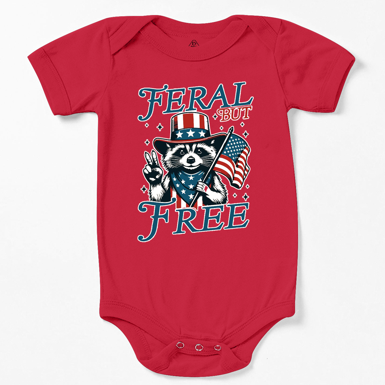Feral But Free Fourth Of July Bodysuit Beepumpkin
