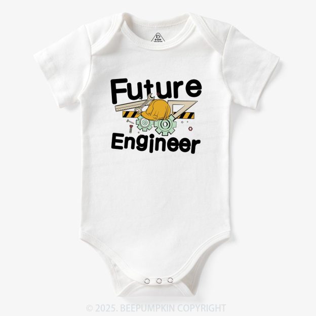 Mechanical Future Engineer Bodysuit For Baby
