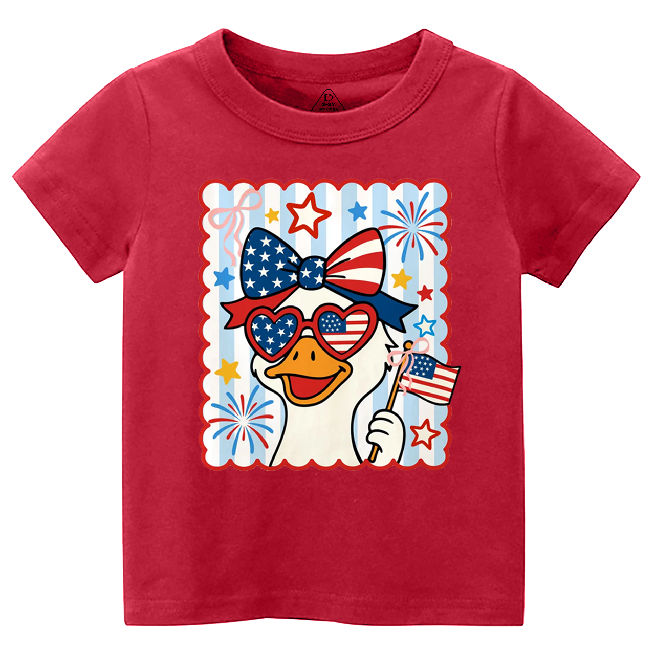 Patriotic Goose Toddler&Kid's Tees Beepumpkin 