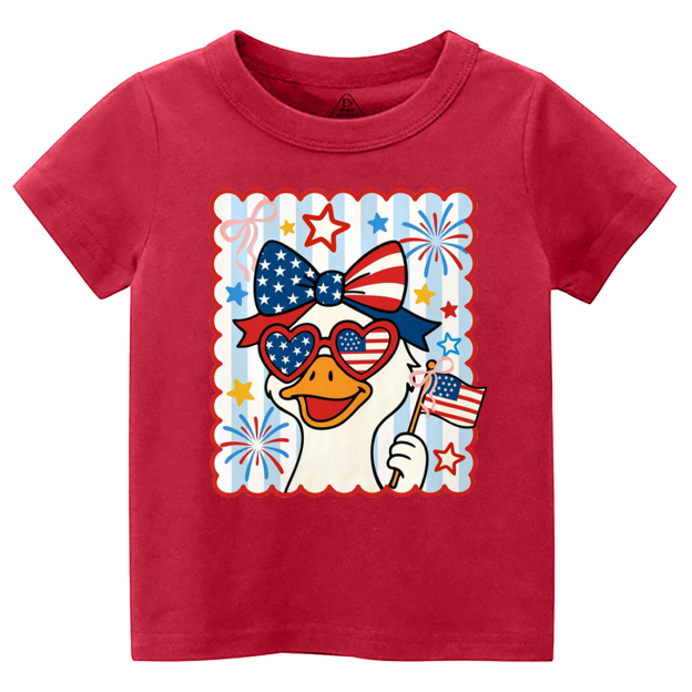 Patriotic Goose Toddler&Kid's Tees Beepumpkin 